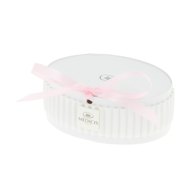 Custom box with simple ribbon (Rose pâle 513)