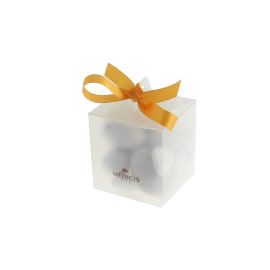 Custom box with simple ribbon (Rose pâle 513)