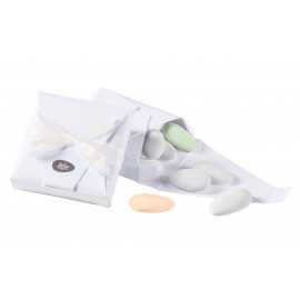 Custom box with simple ribbon (Rose pâle 513)